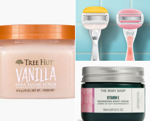 📌 Best Smooth Legs Shower Routine — Shave Prep, Exfoliate & Soften Skin Guide cover photo collage