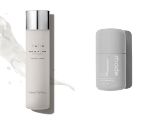 Skincare products cover photo collage