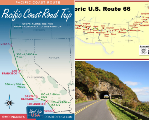 USA Road Trip Guide: The Ultimate Itinerary for Exploring America’s Best Landscapes cover photo collage