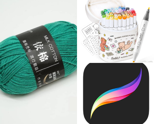 Cosy hobbies 🥰 cover photo collage