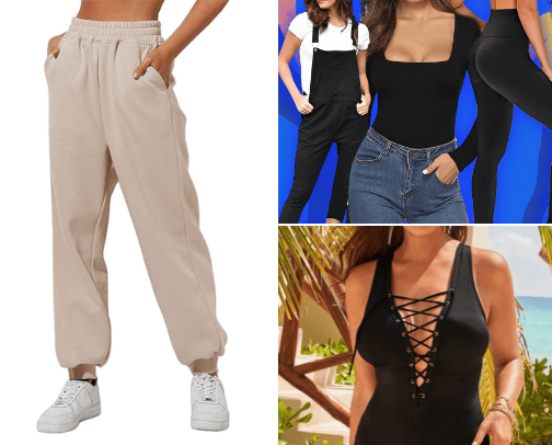 Comfortable clothes cover photo collage