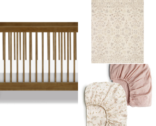 Baby Girl Bow Theme Nursery cover photo collage