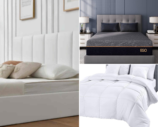Comfy Bed Chronicles ☁️ cover photo collage
