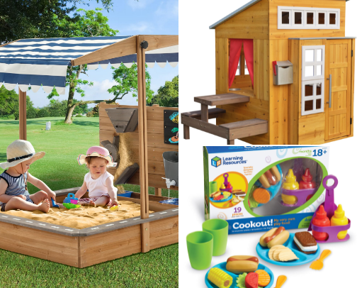 Must Have Springtime Outdoor Toys for Less Screentime cover photo collage