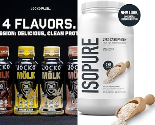 Best Protein Powders, Bars, Snacks & Energy Supplements I Actually Use cover photo collage