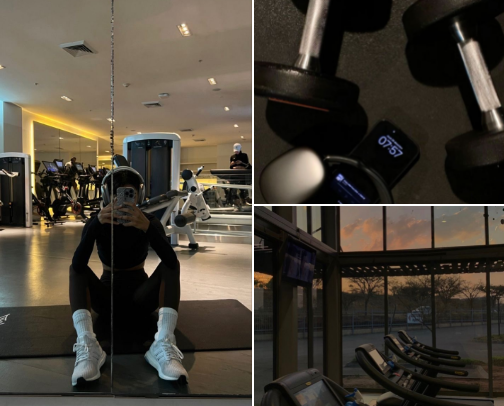 gym (cute and comfy outfits, essentials for better gym experiance)🏋️ cover photo collage