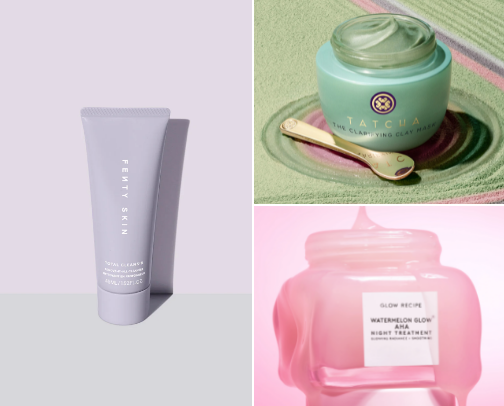 Skincare high end cover photo collage