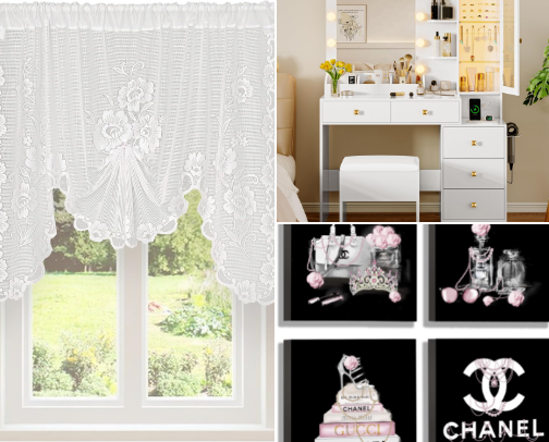 clean girl room decor cover photo collage