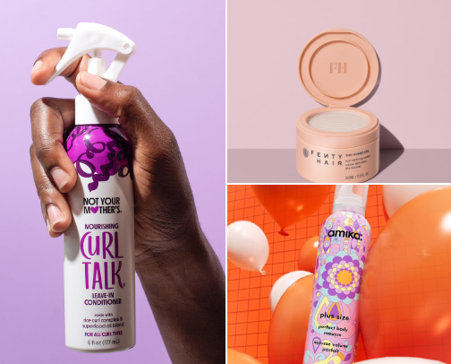 wavy/curly hair products 👩🏽‍🦱👩🏽‍🦱 cover photo collage