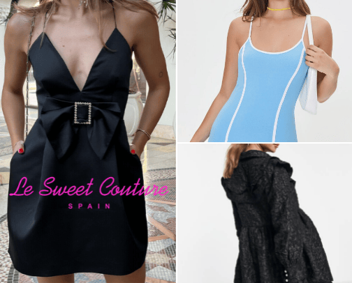 Party and event outfits cover photo collage