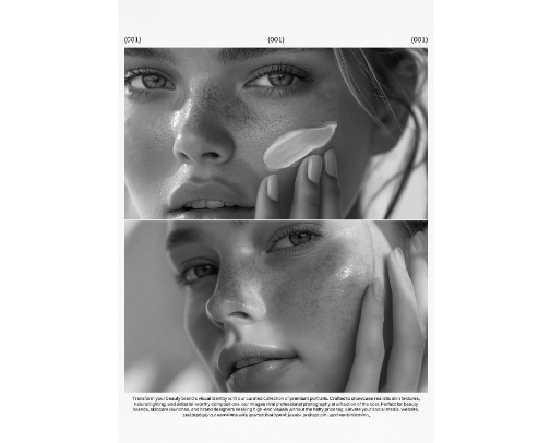 Skin care cover photo collage