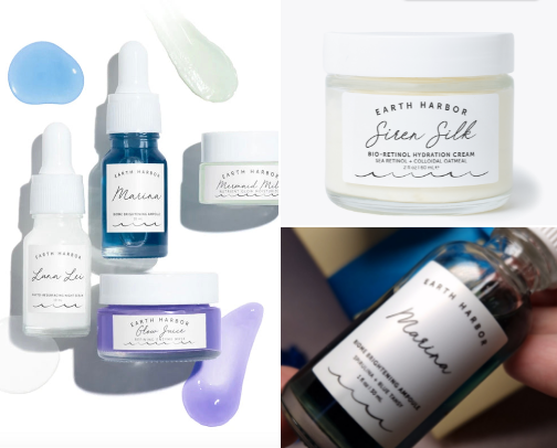 Earthharbor- organig, vegan, cruelty-free, highest-quality ocean nutrients...Fresh skin, fresh start 2026 cover photo collage