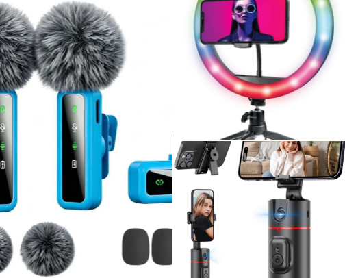 My Content Creation Must Haves📱 cover photo collage
