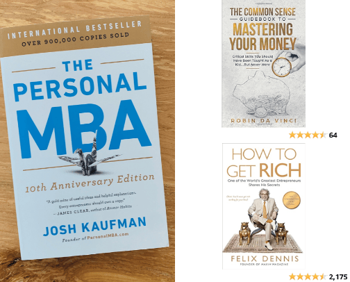 Business Mindset Books To Build Wealth! cover photo collage