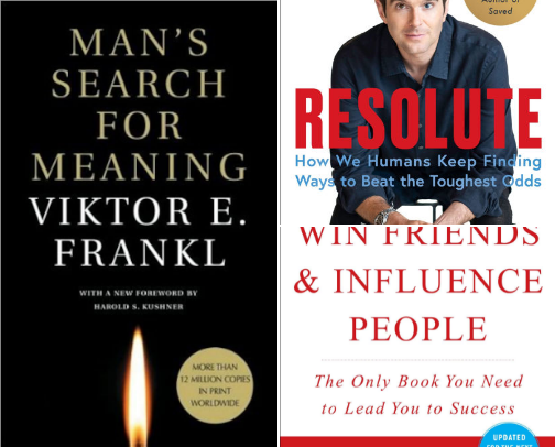 “Books That CHANGE LIVES: Personal Growth Starts HERE” cover photo collage