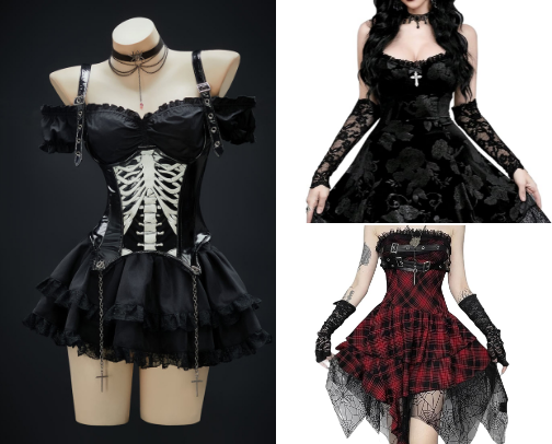 living dead doll dresses ⋆˚꩜｡ cover photo collage