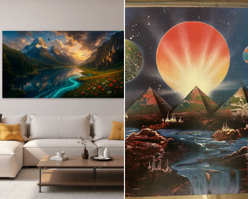 ART PAINTINGS FOR STUDIO OR OFFICE cover photo collage