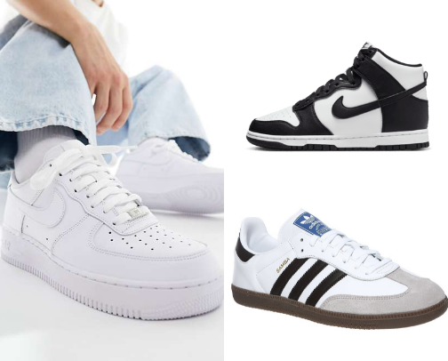 My Go-To Sneakers That Match Everything” cover photo collage