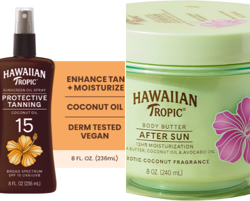 My favorite tanning products cover photo collage