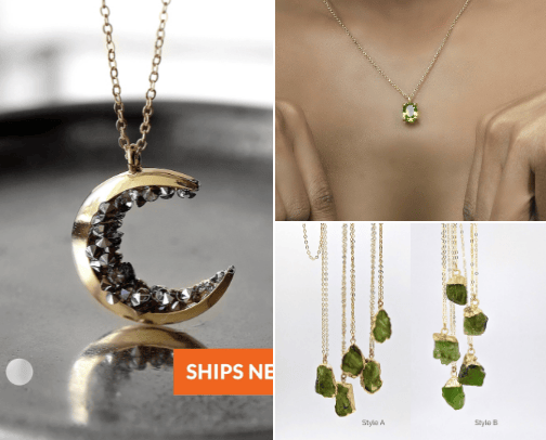 Crystal Necklaces cover photo collage