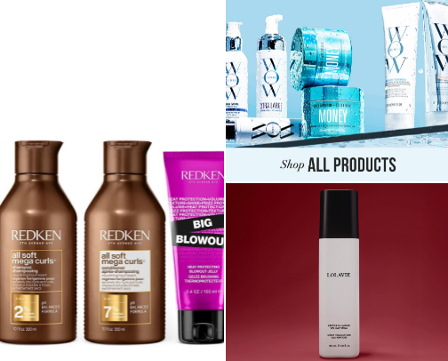 My favorite hair products cover photo collage