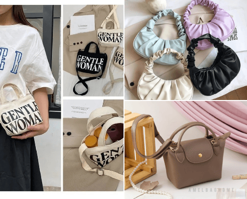 Bag woman cover photo collage