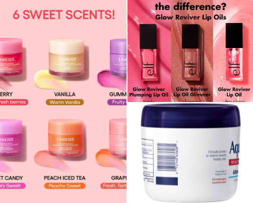 lip products! cover photo collage