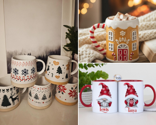 Cutest Christmas Mugs cover photo collage