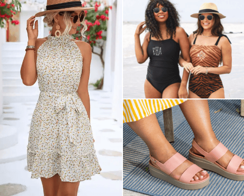Summer apperal cover photo collage