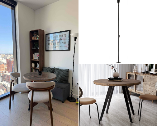 Apartment Dining Table Corner cover photo collage