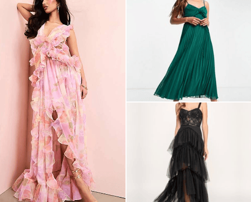 fancy dresses cover photo collage