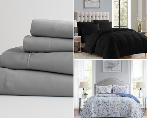 Premium Bedding & Home Linens cover photo collage