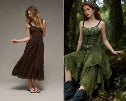 Midi dress cover photo collage