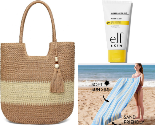 Summer and beach essentials cover photo collage