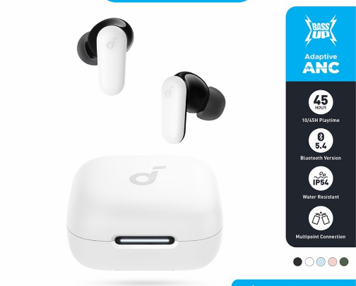 (NEW LAUNCH) Soundcore Anker R50i NC Earbuds Adaptive Noise Canceling Headset Earphone Bluetooth 5.4 TWS Low Latency for Game cover photo collage