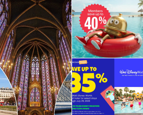Travel Made Simple (Hotels, Rentals, Flights) cover photo collage