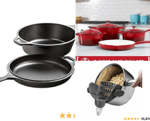 Cookware cover photo collage