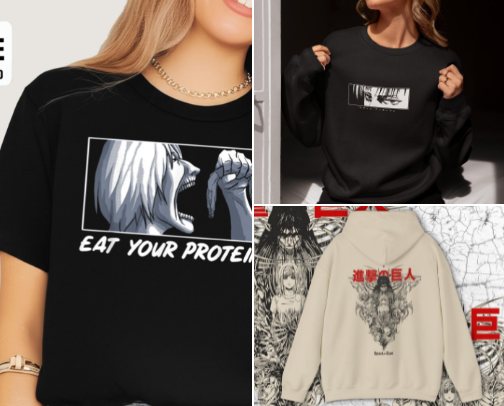 Attack on Titan Merch cover photo collage