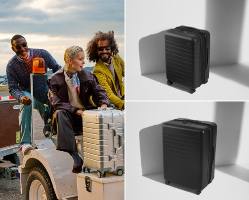 Magic getaways with Away travel luggage 🛅 cover photo collage