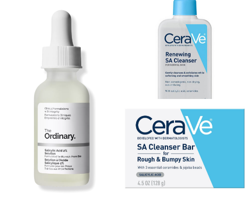 Skincare Favs For texture, and discoloration cover photo collage