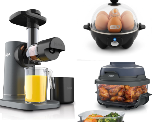 Kitchen Gadgets & Healthy Living Essentials cover photo collage