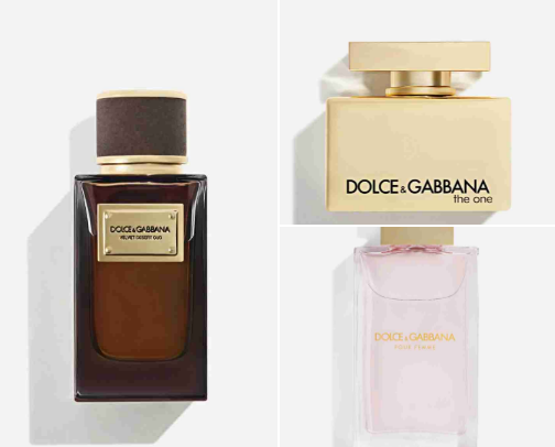 Dolce&Gabbana perfumes cover photo collage