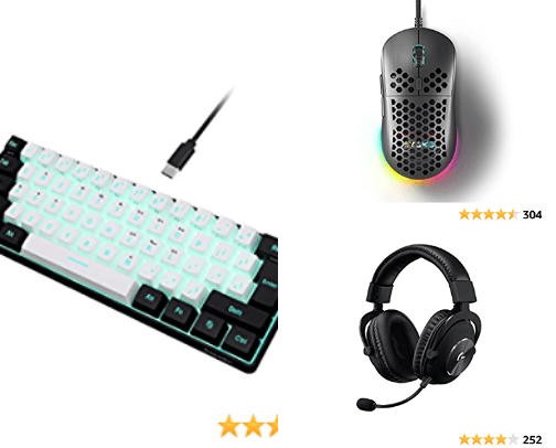 Gaming equipment cover photo collage