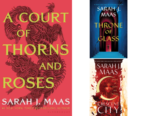Sarah J. Maas Books cover photo collage