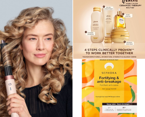 Hair Glow Essentials ✨ cover photo collage