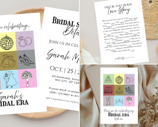 Taylor’s In Her Bride Era! Ideas for a Taylor Swift Bridal Shower Theme cover photo collage