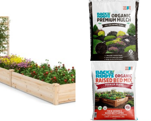 Vegtable/flower bed starter kit cover photo collage