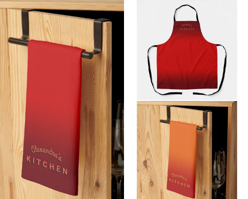 Ombre Colors Kitchen cover photo collage