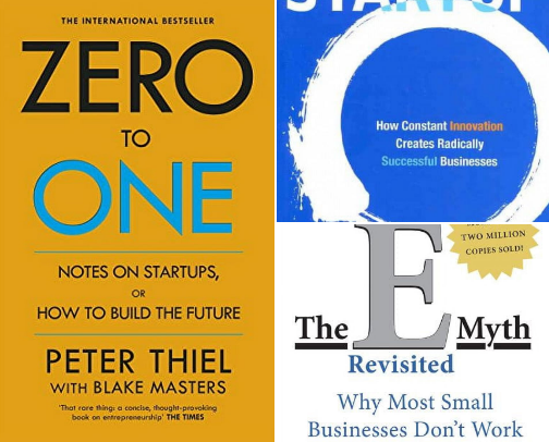 Entrepreneurship & Business Strategy | Mixed Guiding Books | Podcast cover photo collage