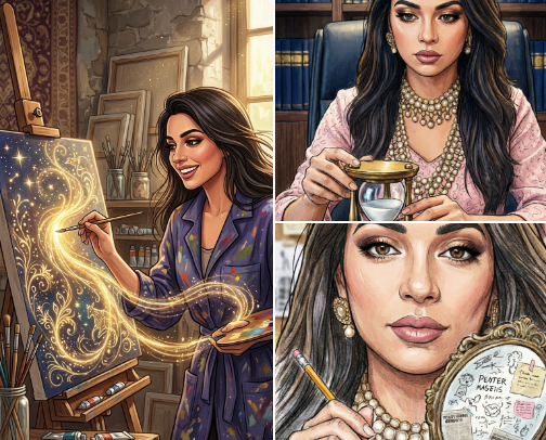 The Analytical Artist: Logic Meets Creative Magic 🏛️🎨 cover photo collage